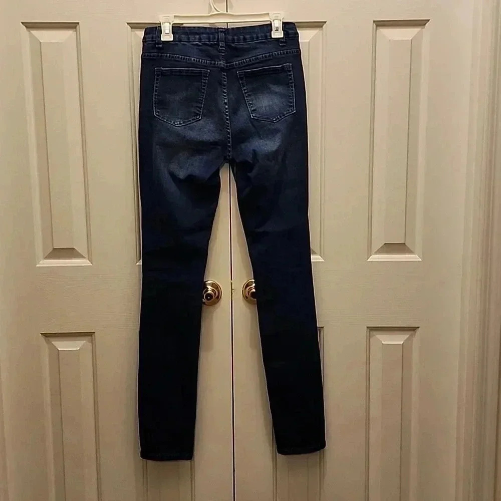 Valentina High Waist Skinny Stretch Distressed Denim Jeans - size 11- NWOT - Picture 2 of 5